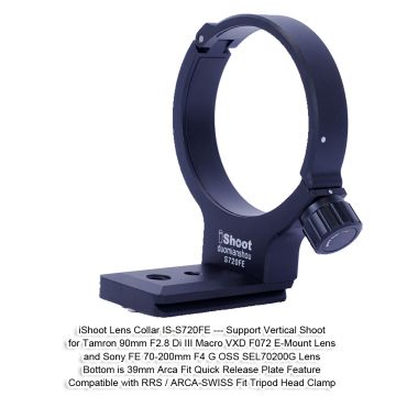 iShoot Tripod Mount Ring Lens Collar for Tamron 90mm F2.8 Di III Macro VXD F072