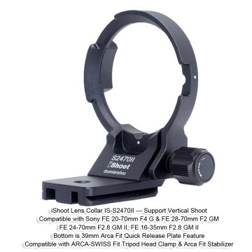 iShoot Tripod Mount Ring Lens Collar for Sony FE 28-70mm F2 GM