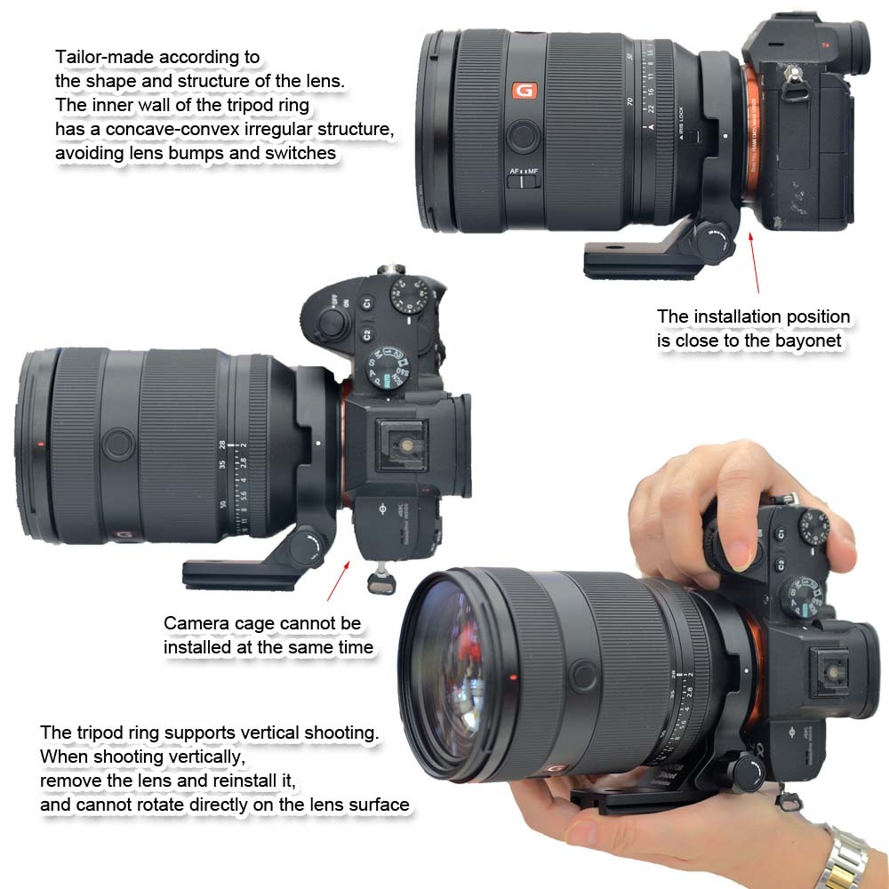 Paraluce Rigido Pro Con Morsetto Per Sony FDR-AX33 – Filtro 52mm, Hard Hood