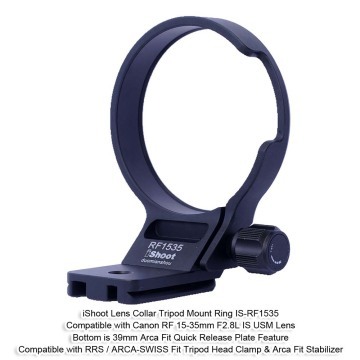 iShoot Tripod Mount Ring Lens Collar for Canon RF 15-35mm F2.8L IS USM