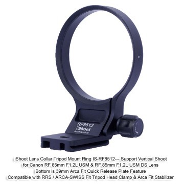 iShoot Tripod Mount Ring Lens Collar for Canon RF 85mm F1.2L USM