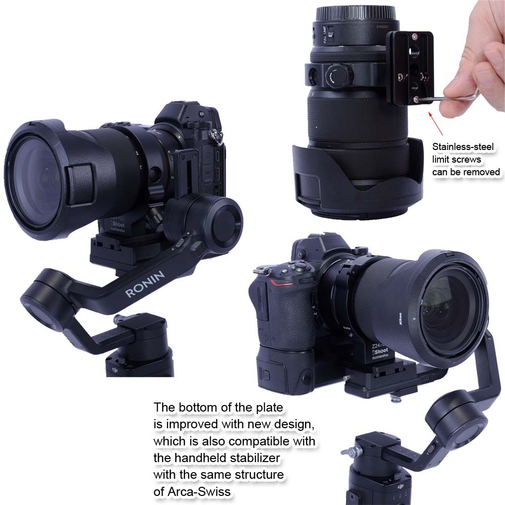 IShoot Bague De Trépied Pour Nikon Z 85mm F/1.2 S & Z MC 105mm F/2.8 VR S – Arca-Swiss Compatible Stabilisateur