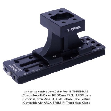 iShoot Tripod Mount Ring Base Lens Collar Replacement Foot Stand for Canon EF 200-400mm f/4L IS USM Extender 1.4x