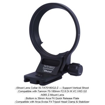 iShoot Tripod Mount Ring Lens Collar for Tamron 70-180mm F2.8 Di III VC VXD G2 A065Z