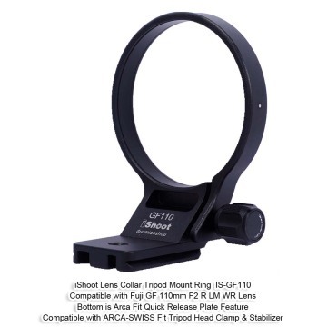 iShoot Tripod Mount Ring Lens Collar for Fujifilm Fuji GF 110mm F2 R LM WR