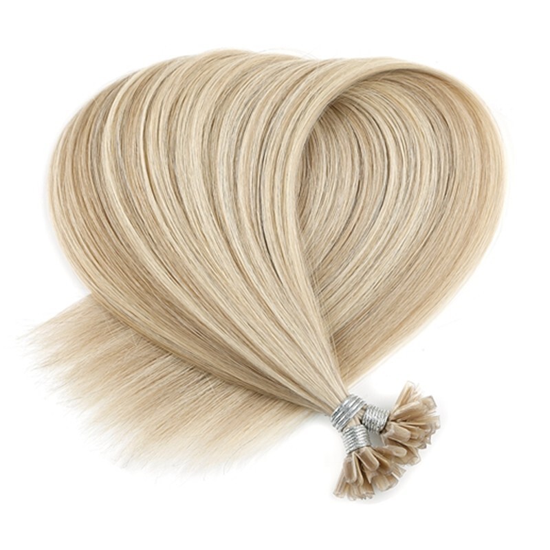 P18K/613 U Tip Hair Extensions,emy Human Hair Nail Tip Extension