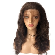 #4 Medium Brown Body Wave Colored Wigs Remy Human Hair Wigs Lace Front Wigs Full Lace Wigs SLD-64