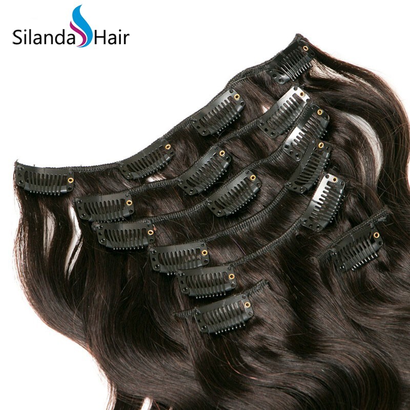 body wave clip in hair extensions