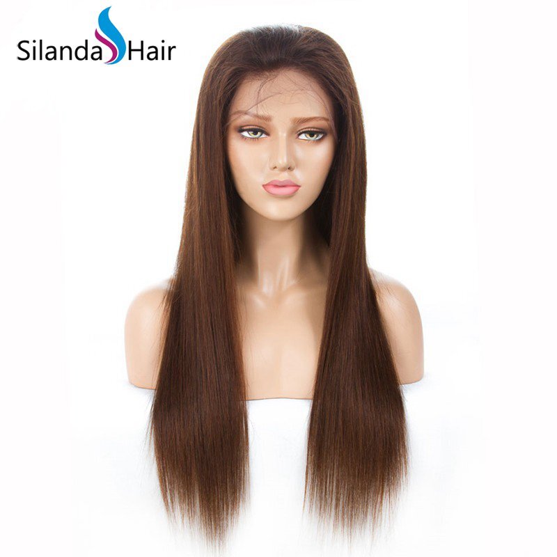 Straight Brazilian Remy Human Hair Lace Front Full Lace Wigs