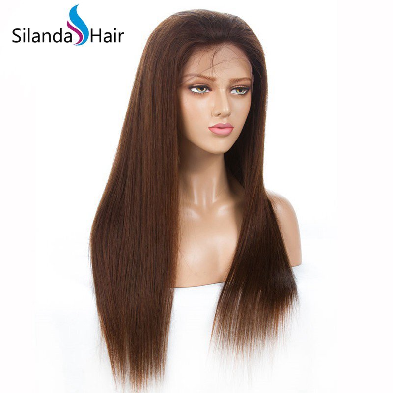 Straight Brazilian Remy Human Hair Lace Front Full Lace Wigs