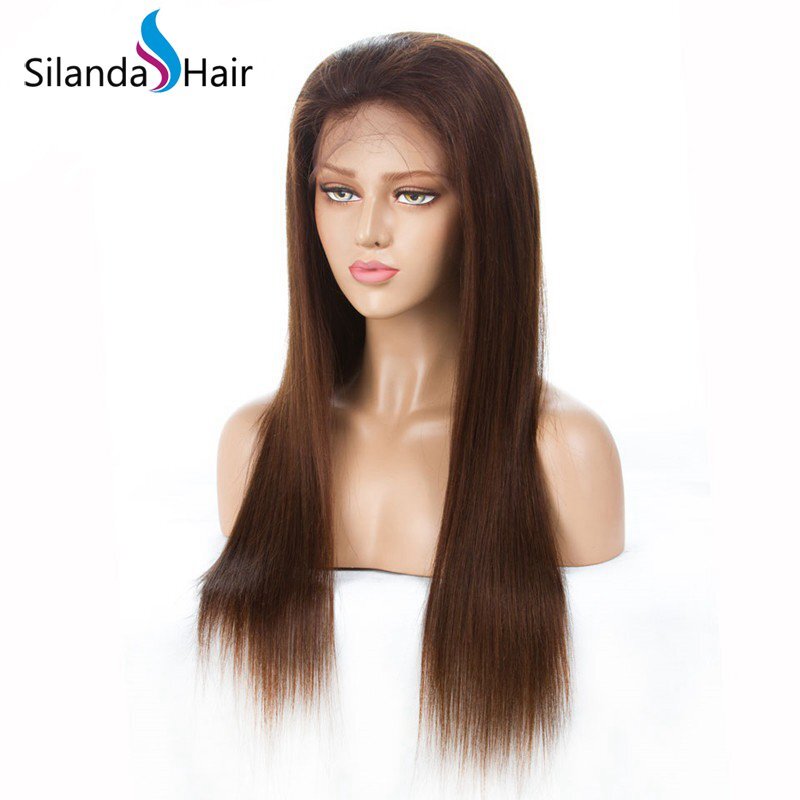 Straight Brazilian Remy Human Hair Lace Front Full Lace Wigs