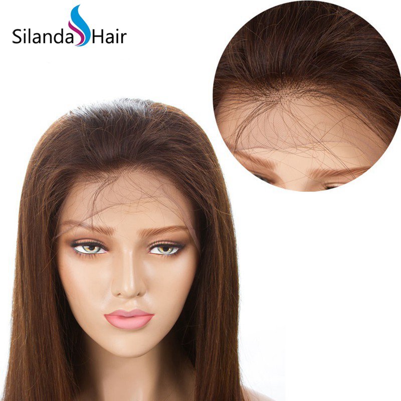 Straight Brazilian Remy Human Hair Lace Front Full Lace Wigs