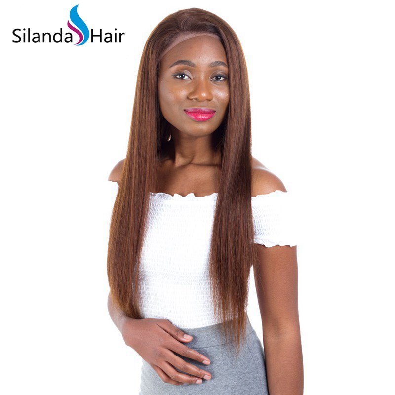 Straight Brazilian Remy Human Hair Lace Front Full Lace Wigs