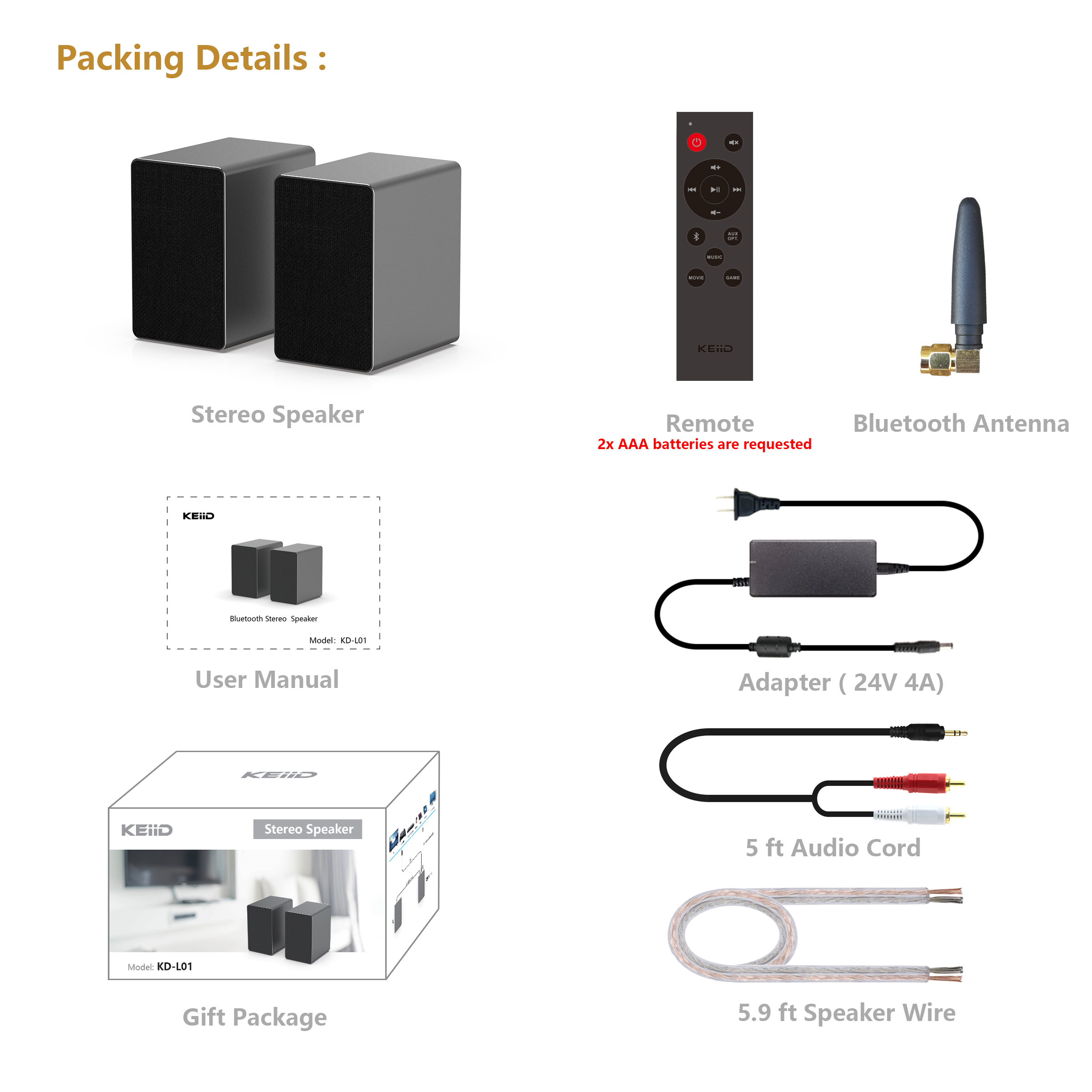 Keiid Computer Speaker Bluetooth Stereo System With Aluminum Housing Bookshelf Speaker For Home Audio System Studio Monitor Speaker With Optical Aux Input For Turntable Cd Player Pc Laptop Tv