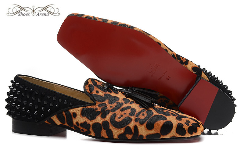 men's leopard loafers