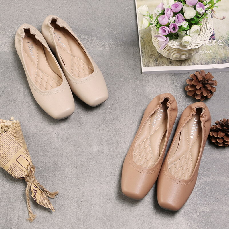 309 1009 New Women Square Toe Loafers Brand Design Mimi Mother