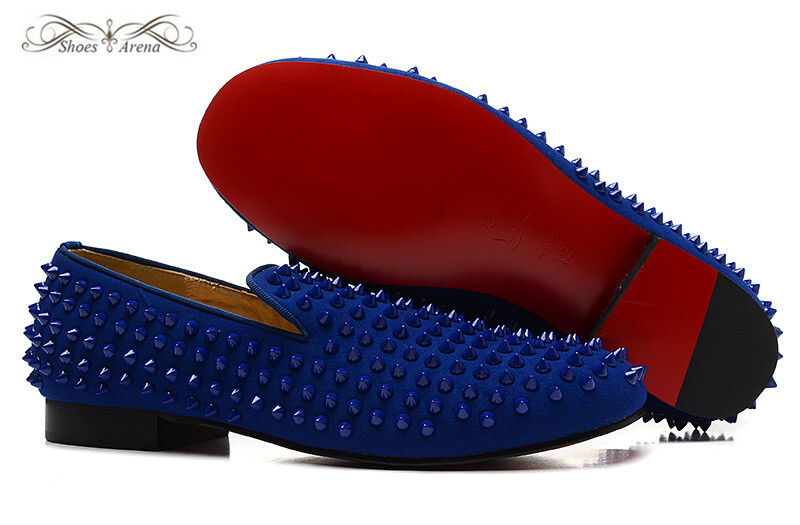blue suede red bottoms