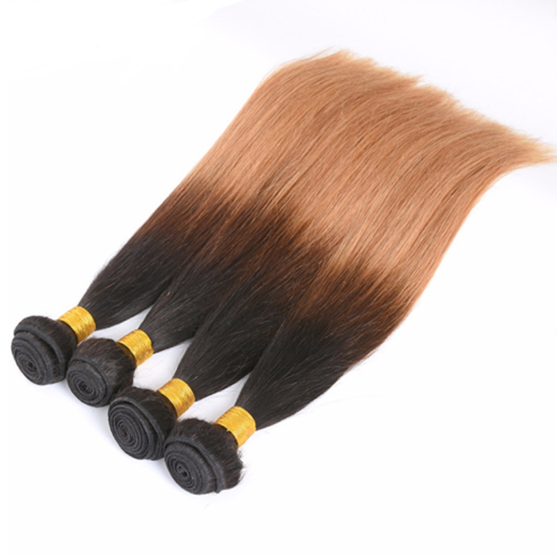1 Piece Ombre Hair Straight T1B/27 Human Hair Bundles for sale at ...