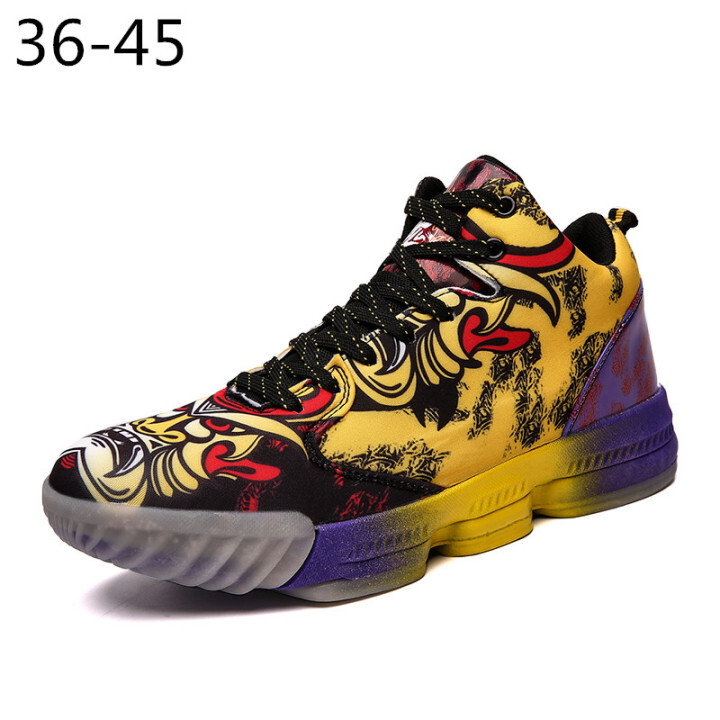 Chinese Style Facial Makeup Men S Basketball Shoes Lovers Sneakers