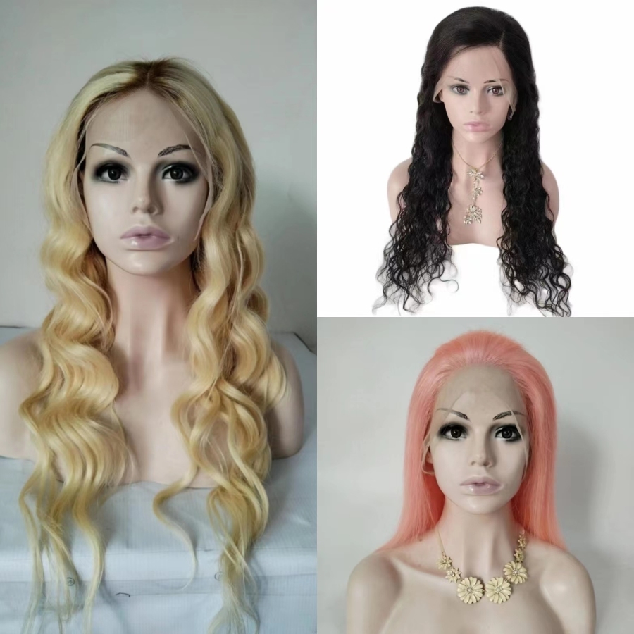 Wearing a kind of lace front wig
