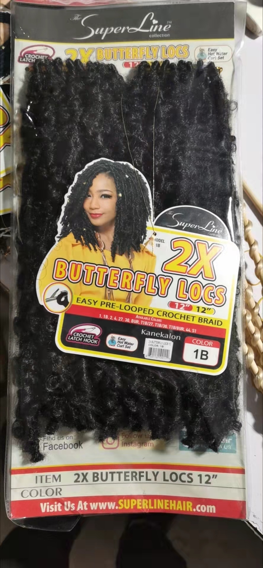Synthetic dreadlock extensions for braids and twists.