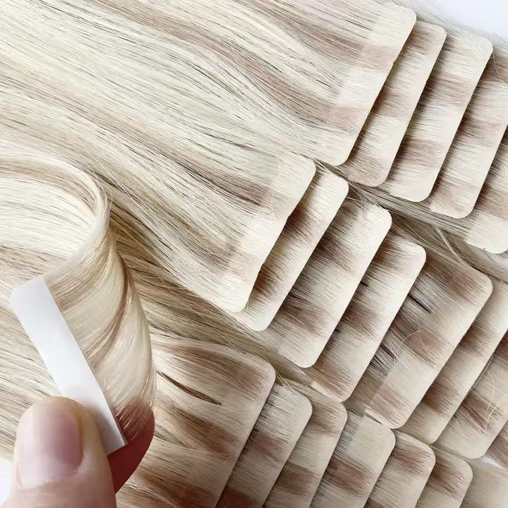 How do Tape-In Hair Extensions Work? mini tape in hair extension, clip in hair, hair extension