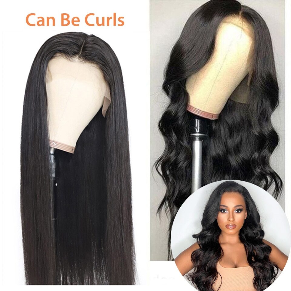 Brazilian Straight Glueless Frontal 13x4 Lace Front Human Hair Wigs Pre Plucked Virgin Human Hair For Women Brazilian Straight Glueless Frontal 13x4 Lace Front Human Hair Wigs Pre Plucked