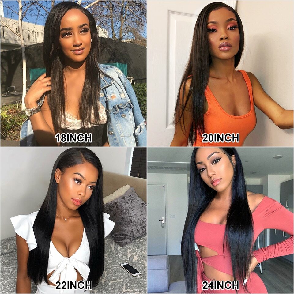 Brazilian Straight Glueless Frontal 13x4 Lace Front Human Hair Wigs Pre Plucked Virgin Human Hair For Women Brazilian Straight Glueless Frontal 13x4 Lace Front Human Hair Wigs Pre Plucked