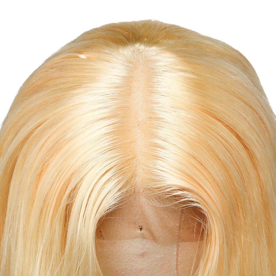 613 Honey Blonde Lace Front Human Hair Wigs Short Bob Wig  Remy Straight Pre Plucked Brazilian Hair Frontal Wig For Black Women Honey Blonde Lace Front Human Hair Wigs Short Bob Wigs