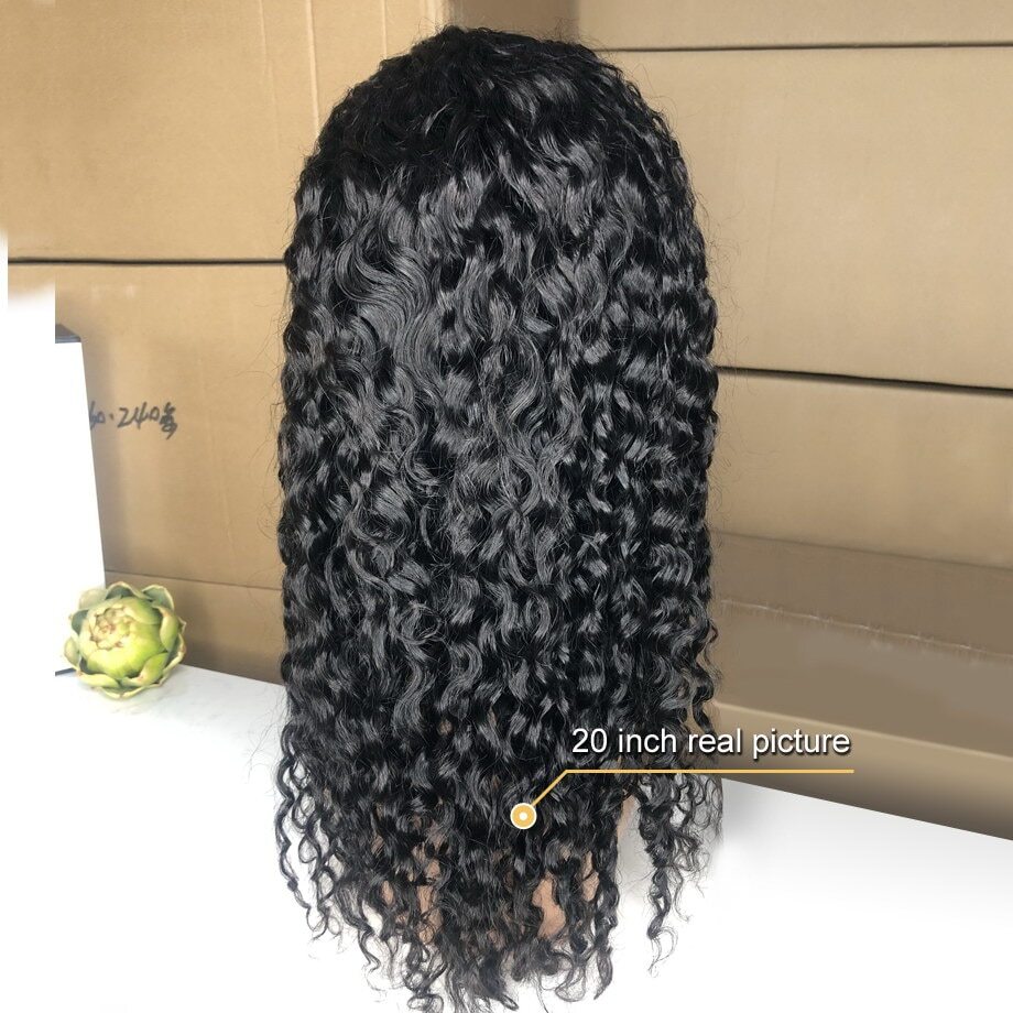 Goldenwigs curly Lace front wig with pre-plucked hairline for black women with Short bob wig for everyday wear Goldenwigs water wave wig short curly Lace front wig with pre-plucked hairline for black women with Short bob wig for everyday wear