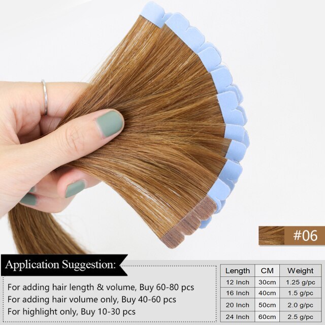 tape in extensions 80 cm