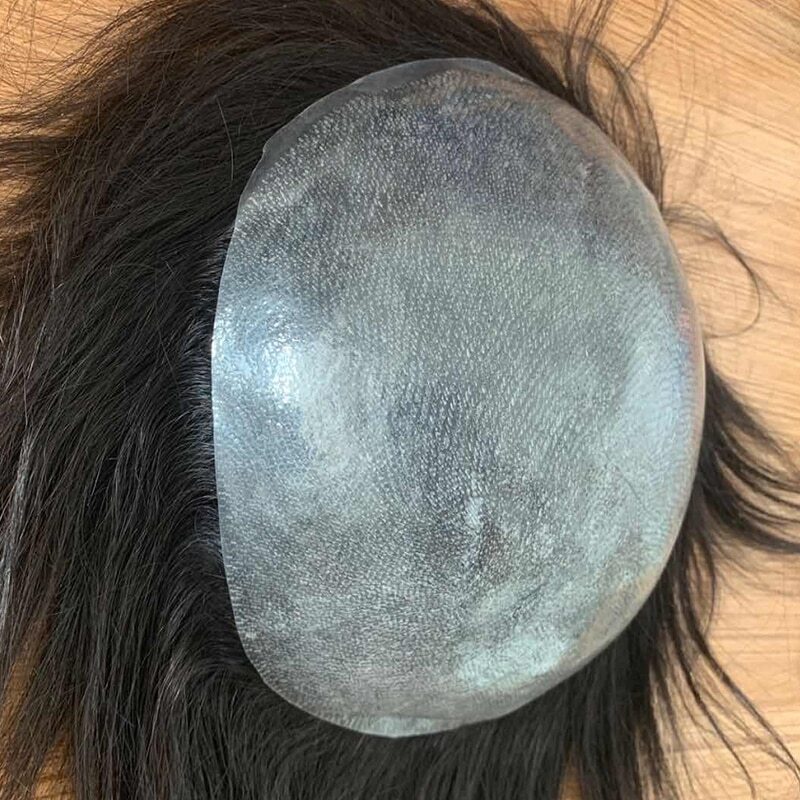 Men Toupee Soft Thin Skin Pu Hair System 0.06mm Thickness Men's Wig Handmade Human Hair Capillary Prosthesis Natural Wig For Men Men Toupee Soft Thin Skin Pu Hair System 0.06mm Thickness Men's Wig Handmade Human Hair Capillary Prosthesis Natural Wig For Men