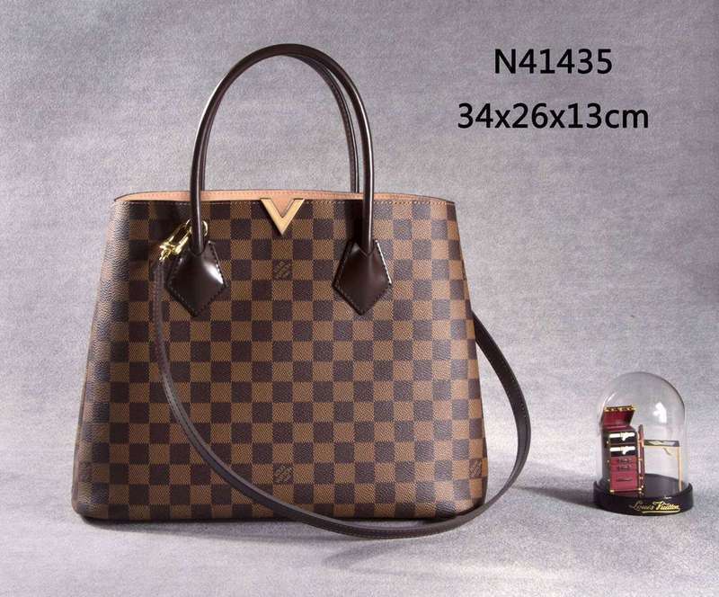 Replica Louis Vuitton N41435 Kensington Tote Bag Damier Ebene