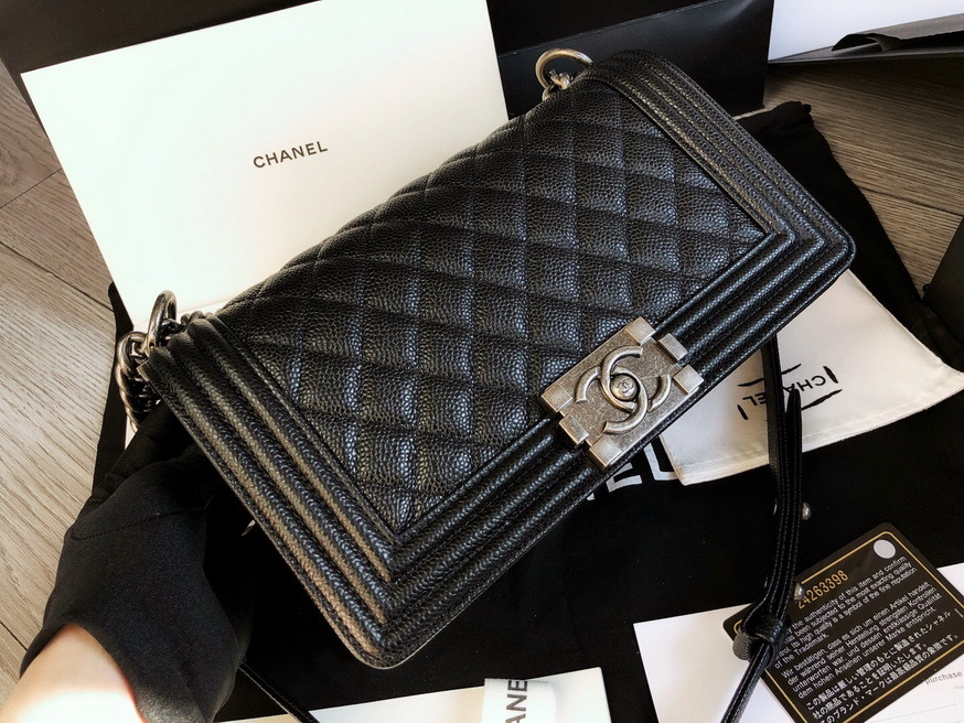 Coco chanel bags sale Boy chanel purse outlet chanel handbags for sale Grained Calfskin Black ...
