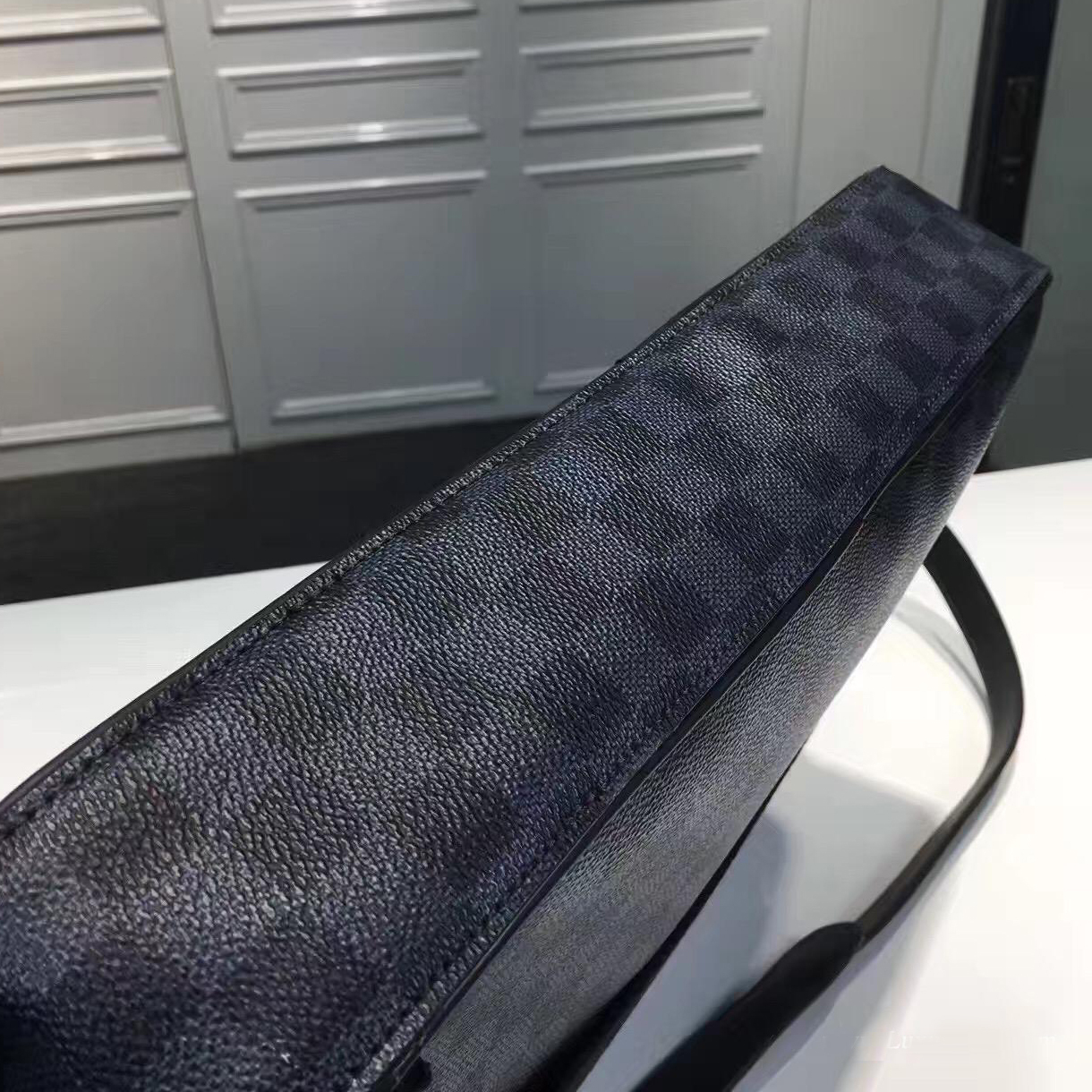 Louis Vuitton M54405 Dandy Briefcase Mm Epi Blue Marine men's bag