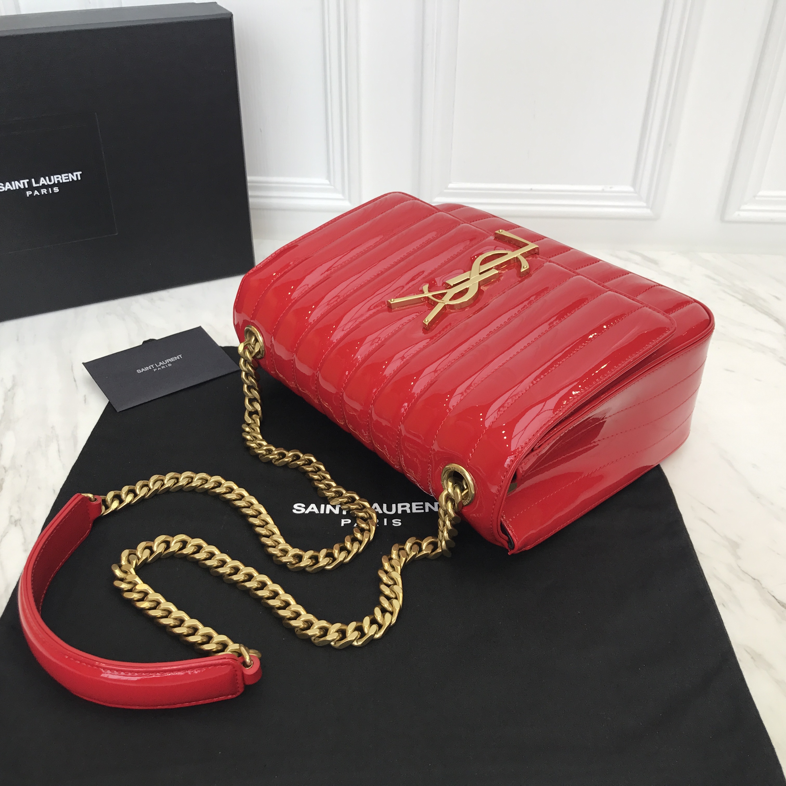 Pre-Owned Saint Laurent All Over Crossbody Camera Bag YSL Mo