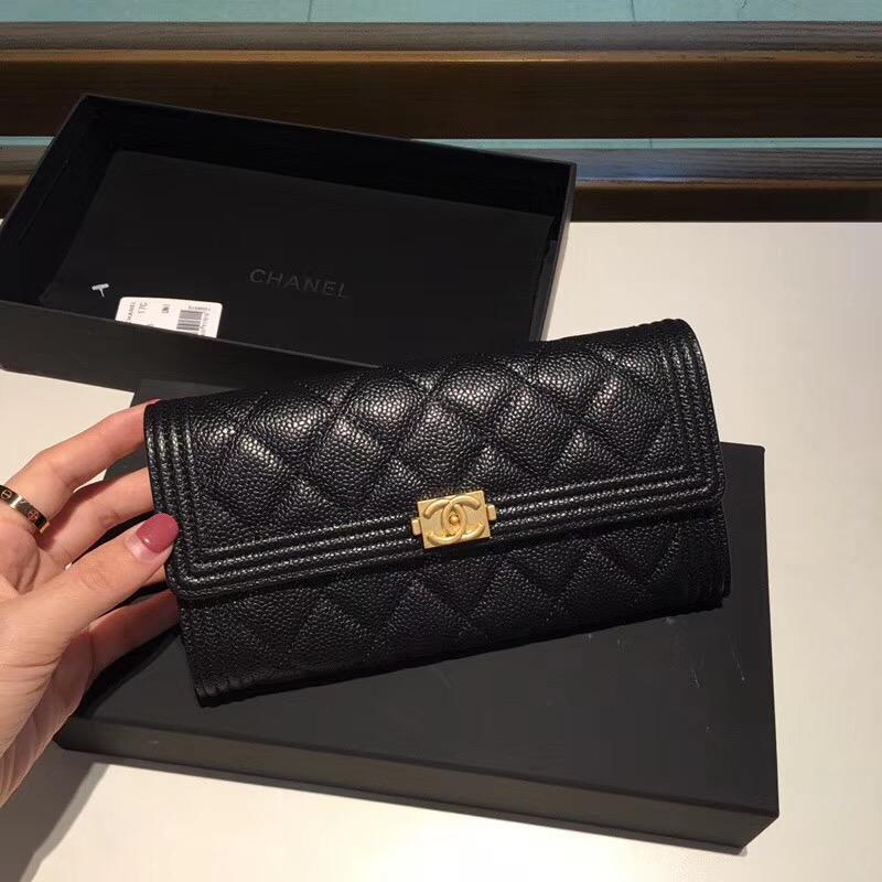 Chanel boy wallet chanel black caviar wallet womens vintage chanel wallet coco chanel classic ...