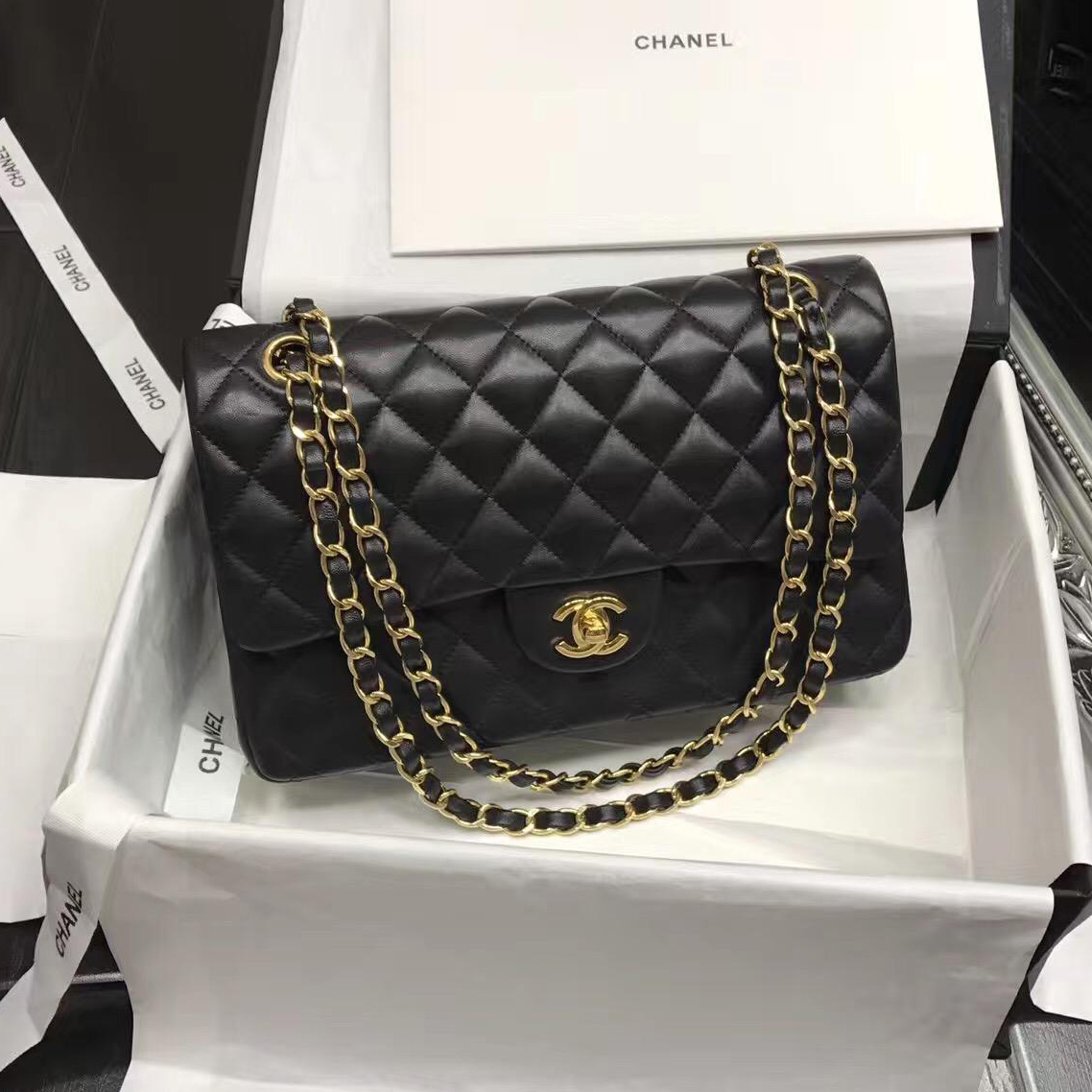 Chanel bags online women&#39;s handbags Classic Flap Quilted Lambskin Leather Shoulder chanel ...