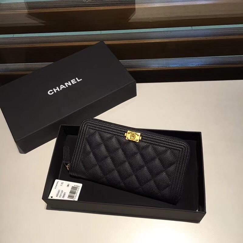 4 colors Chanel boy wallet chanel black caviar wallet womens vintage chanel wallet coco chanel ...