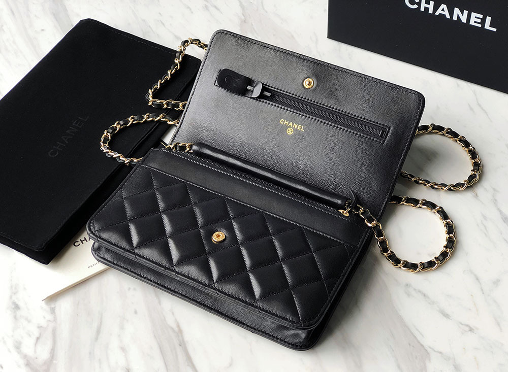 Coco chanel woc womens wallet on chain channel purse replica handbags purse lambskin classic ...