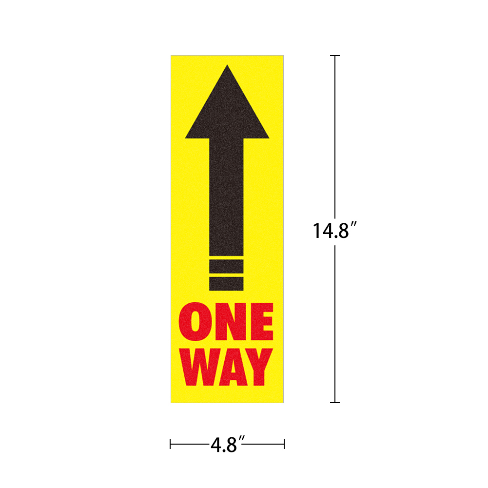 SICOHOME Directional Arrow Floor Sign,One Way Floor ...