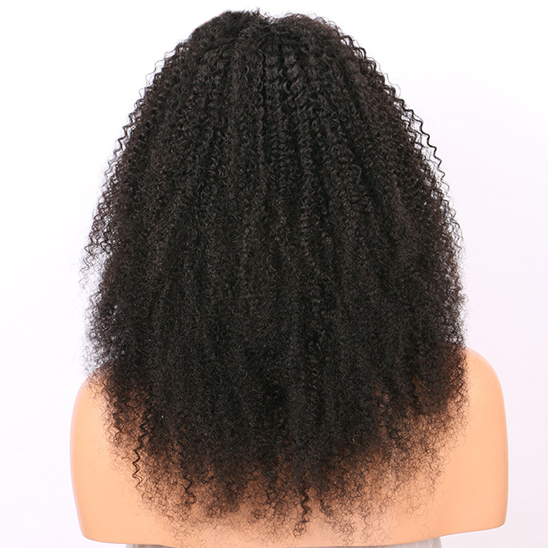Afro Kinky Curly Wigs 360 Lace Frontal Wigs Pre Plucked With Baby Hair