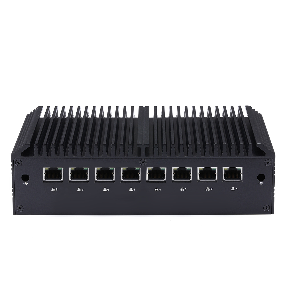 This fanless mini PC has two 2.5 GbE Ethernet ports an up to a