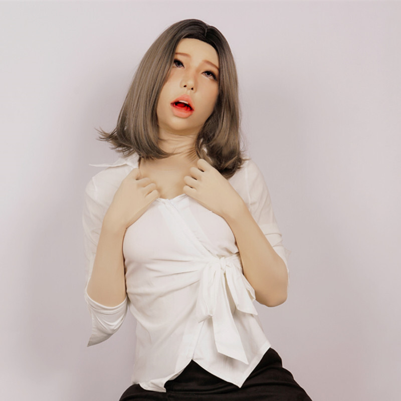 KnowU Open Mouth Realistic Silicone Female Masks With Permanent Makeup