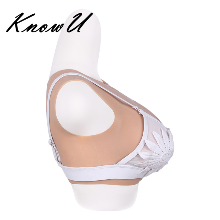 thumbnail interactive-video image 1 of KnowU USA Silicone Breast Forms Half Body Tight Suit – Beige, Free Size, For Crossdresser, Transgender, Cosplay, C/D/E Cup 1 of 3
