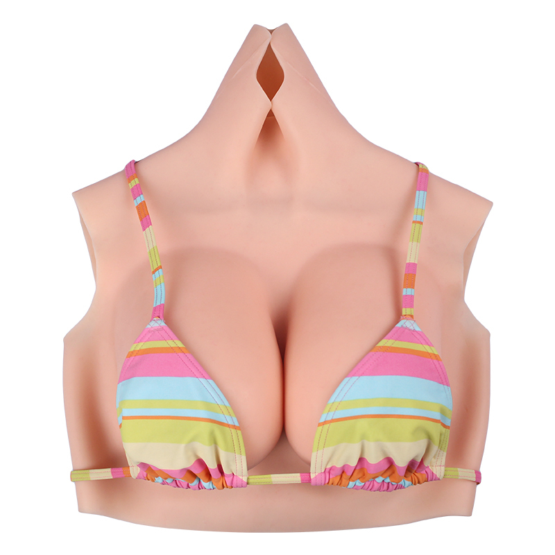  ZHAOSHUXIAN Silicone/Cotton Filled Breastplate D-Cup