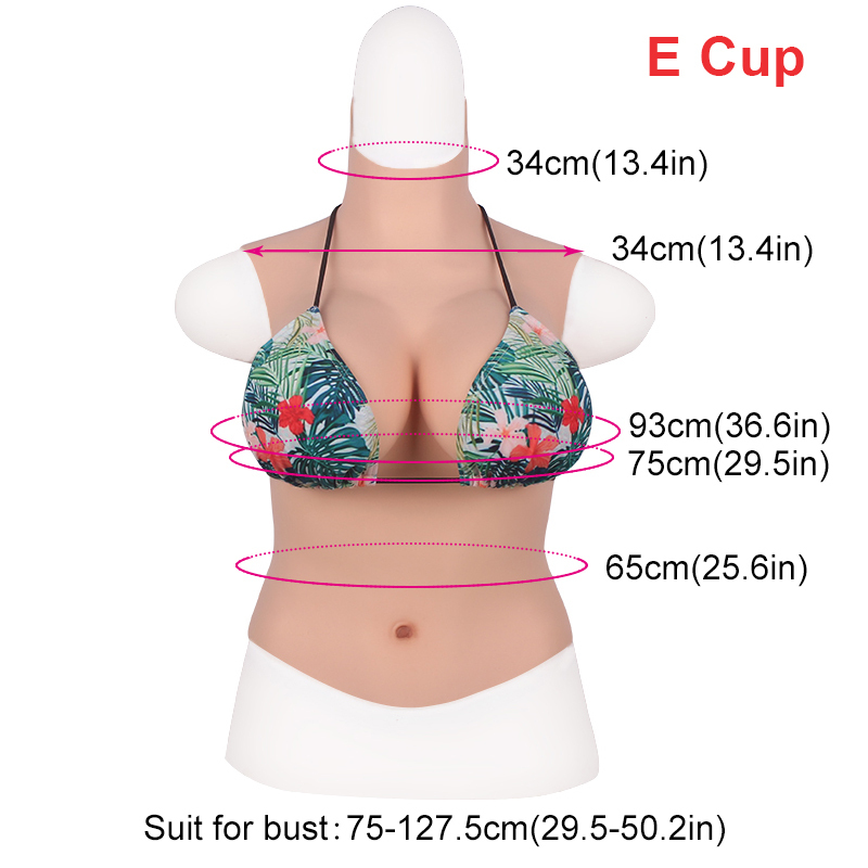 Envy Body Shop Exclusive New No Bra Needed Silicone Breast Form