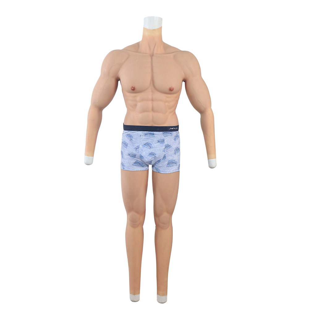 KnowU Silicone Male Bodysuit Muscle Suit Strong artificial with Arms