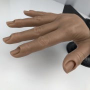 Beige Color Practice Hand for Nails Manicure Training Nail Artwork Display