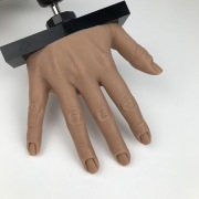 Beige Color Practice Hand for Nails Manicure Training Nail Artwork Display